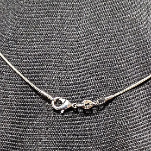 Wow Signed Spotted Yellow, Green & Gold Dichroic Glass Pendant w/Sterling Chain - Picture 5 of 6